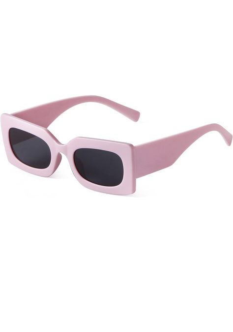 GIFIORE Retro 90s Rectangle Sunglasses For Women Trendy Chunky Glasses Black Pink Frame Chunky Glasses, Olivia Loren, Pink Frame, Pink Frames, Summer Sunglasses, Rectangle Sunglasses, Retro 90s, Retro Sunglasses, Sunglasses For Women