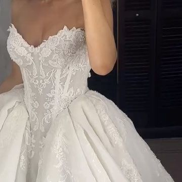 ＫＥＮＤＡＬＬ G R A Y on Instagram: "@leahdagloria’s Anastasia 💌🩰♥️🦢" Luxury White Strapless Wedding Dress, Glamorous White Corset Wedding Dress, Feminine Strapless Wedding Corset Dress, Chic Corset Wedding Dress With Heart-shaped Neckline, Coquette Wedding Corset Dress With Sweetheart Neckline, Versailles Castle, Wedding Dresses Vintage Princess, Forest Theme Wedding, Classy Wedding Dress