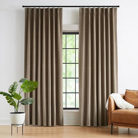 Becki Owens x Livabliss Margaret … curated on LTK Pinch Pleated Curtains, Long Room, Drapes For Living Room, Pinch Pleat Curtains, Drape Panel, Pleated Curtains, Window Insulation, Velvet Curtains, Window Drapes