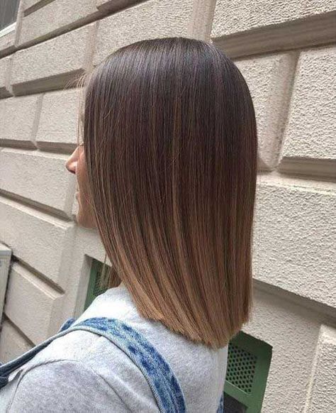 This article will give you huge amounts of examples for every special woman, so you're certain to locate your next style! Balayage Straight, Straight Hair Cuts, Bob Haircut For Fine Hair, Bob Hairstyles For Fine Hair, Short Straight Hair, Short Hair Balayage, Brown Blonde Hair, Haircuts For Fine Hair, Big Hair