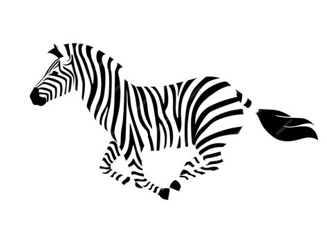 Running Side View, Zebra Running, Zebra Tattoos, Running Drawing, Zebra Illustration, Zoo Animals Photography, Zoo Activities, Modern Quilting Designs, Zebra Art