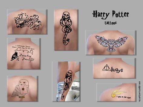 Harry Potter tattoos for the arms and back, they are found separately. Found in TSR Category 'Sims 4 Female Tattoos' Sims 4 Harry Potter Cc Clothes, Sims 4 Cc Harry Potter Patreon, Sims 4 Shadowhunters, Sims4 Harry Potter Cc, Sims 4 Mods Tattoos, Sims 4 Harry Potter, Sims 4 Hogwarts Cc, Sims 4 Harry Potter Cc, Sims 4 Tattoos