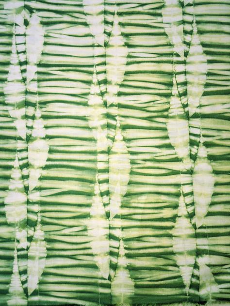 Green Shibori Fabric Greenery Fat Quarter by CapeCodShibori Itajime Shibori, Textile Dyeing, Shibori Fabric, Creative Textiles, Shibori Dye, Silk Jewelry, Shibori Tie Dye, Cheap Fabric, Eco Printing