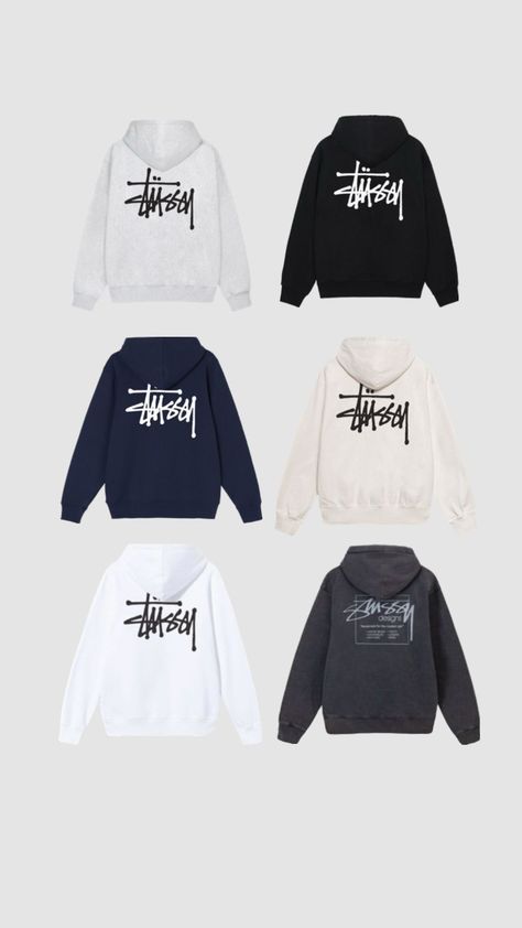 Stussy hoodie Stussy Logo, Stussy Hoodie, Design Jersey, Trendy Hoodies, Stockholm Style, Stockholm Fashion, Winter Fits, Simple Trendy Outfits, Dream Clothes