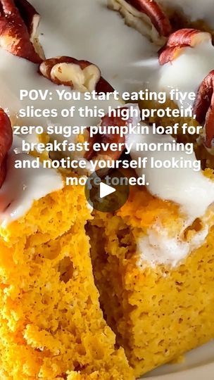 3.3K views · 169 reactions | 🎃🧁40g protein 285 calories 10g carbs 8g fat 👇🏻 Pumpkin Loaf (Two Minute Zero Sugar Recipe)👇🏻

Craving hormone-balancing, no-prep, gluten-free breakfast treats that taste like your favorite cozy Fall drive-thru options?

✨ Follow @proteinmilkshake so you don’t miss these high-protein, low-calorie recipes!

✨ Comment “PLAN” below to get 197+ weight loss recipes sent to you via DM.

🤝 For best results use Protein Milkshake @proteinmilkshake

Shop Protein Milkshake at proteinmilkshake.com or Amazon—links in bio.

Pumpkin Muffin 🎃🧁

1 scoop Protein Milkshake Cupcake Batter
@Protein Milkshake (link in bio)
1/4 cup protein pancake mix
1/4 cup milk 
1/4 cup unsweetened canned pumpkin purée 
1/2 tsp pie spice or cinnamon

DIRECTIONS: Mix into a smooth batter po Sugar Free Pumpkin Recipes, Milkshake Cupcakes, Fall Drive, Protein Milkshake, Protein Pancake Mix, Pumpkin Loaf, Gluten Free Breakfast, Sugar Pumpkin, Calorie Recipes