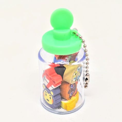 Mini All You Can Eat Animal Crossing Erasers in Bottle Keychain Mini Erasers, Bottle Keychain, Stationery Collection, Erasers, All You Can, Animal Crossing, Stationery, Canning, Animals