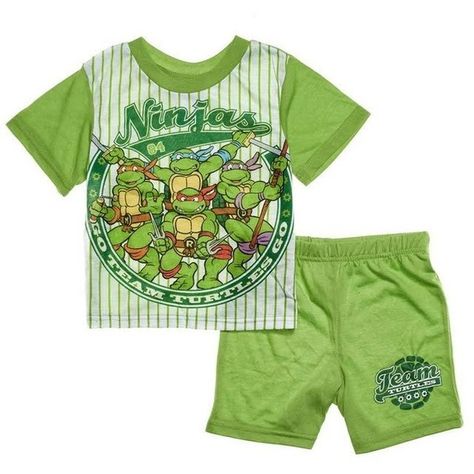 2pc Team TMNT Pajama Set (2T-4T) ($4.99) ❤ liked on Polyvore featuring intimates, sleepwear, pajamas and green pajamas Nemo Birthday, Striped Pyjamas, Pajamas Set, Kids Pajamas, Mutant Ninja, Teenage Mutant, Future Kids, Teenage Mutant Ninja Turtles