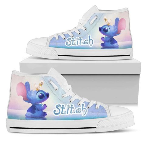 Find Cute Lilo And Stitch Cartoon Printed High Top Shoes. on eBay in the category Clothing, Shoes & Accessories>Women>Women's Shoes>Comfort Shoes. Cute Lilo And Stitch, Stitch Shoes, White High Top Shoes, Stitch Canvas, Lilo And Stitch Merchandise, Stitch Toy, Stitch Clothes, Kawaii Shoes, White High Tops