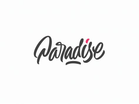 Paradise in motion type font logo animation typography calligraphy logotype lettering Lettering Animation, Letter Animation, Type Animation, Title Animation, Animation Typography, Animated Design, Digital Animation, Logo Motion, Motion Graphics Logo