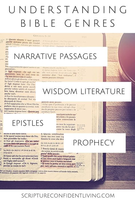 Understanding Bible Genres — Scripture Confident Living Modern Poetry, God's Heart, Bible Passages, Christian Bible Study, Figurative Language, Seeking God, God First, Christian Bible, Confidence