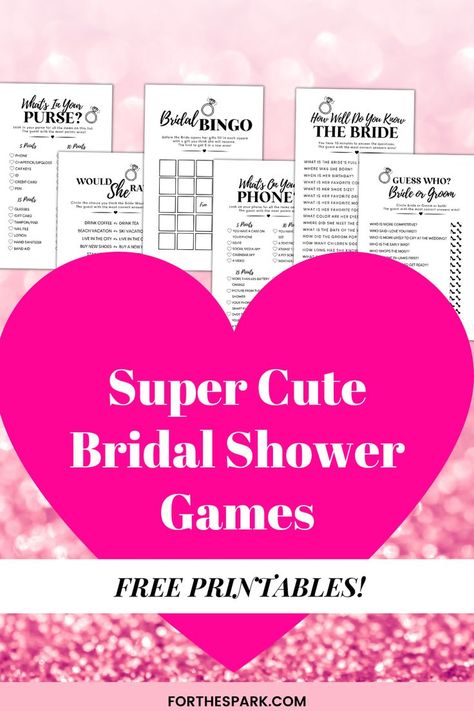 bridal shower games free printables Bridal Shower Games Free Printables, Fun Bridal Shower Games, Bridal Bingo, Bridal Games, Whats In Your Purse, Printable Bridal Shower Games, Nude Color, Free Games, Bridal Shower Games