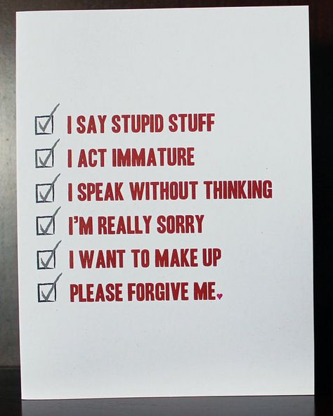 I'm+Sorry+Greeting+Card+Forgive+Me+by+camispaperie+on+Etsy,+$4.25 Sorry Greeting Cards, Im Sorry Gifts, Apology Cards, Im Sorry Cards, Sorry Images, Sorry Quotes, Apology Gifts, Sorry Gifts, Really Sorry