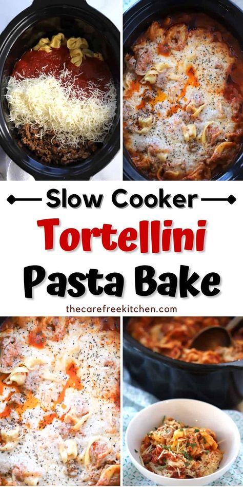 Ground Beef Tortellini Recipes Crock Pot, Crockpot Mastacholli, Tortellini Crock Pot Recipes, Dried Tortellini Recipes Crockpot, Crockpot Tortellini Recipes Slow Cooker, Beef Tortellini Recipes Crockpot, Tortellini In Crockpot, Frozen Tortellini Recipes Crockpot, Tortellini Crockpot Recipe