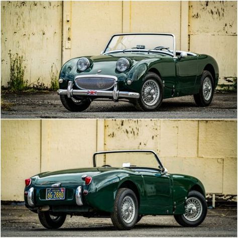 Austin Healey Sprite, British Racing Green, British Sports Cars, Austin Healey, Cool Sports Cars, Classic Sports Cars, Sport Car, Automotive Art, Unique Cars