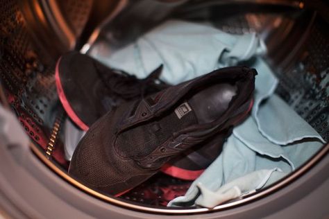 How to Wash Sneakers in a Front Load Washer (with Pictures) Wash Tennis Shoes, Wash Sneakers, How To Wash Sneakers, Wash Shoes, How To Wash Shoes, Front Load Washer, Household Chores, Tennis Shoes, Puma Sneaker