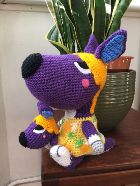 Animal Crossing: Sylvia Amigurumi Plush Sylvia Animal Crossing, Animal Crossing Crafts, Amigurumi Kangaroo, Amigurumi Plush, Crafts Crochet, Big Sister, Crochet Animals, Animal Crossing, Crochet Amigurumi