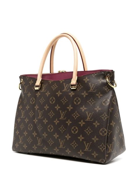 Louis Vuitton Pallas 2way Bag Brown and red leather Pallas monogram two-way ... Louis Vuitton Pallas, No More, Red Leather, Louis Vuitton, Monogram, Queen, Red, Leather, Closet