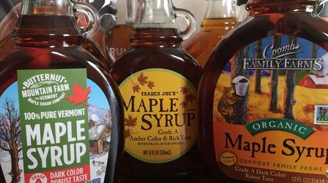 9 Maple Syrup Brands, Ranked Worst To Best Bourbon Sweet Potatoes, Oatmeal Toppings, Maple Candy, Double Eagle, Organic Maple Syrup, Potato Puree, Cinnamon Vanilla, Pure Maple Syrup, Sweet Potato Casserole