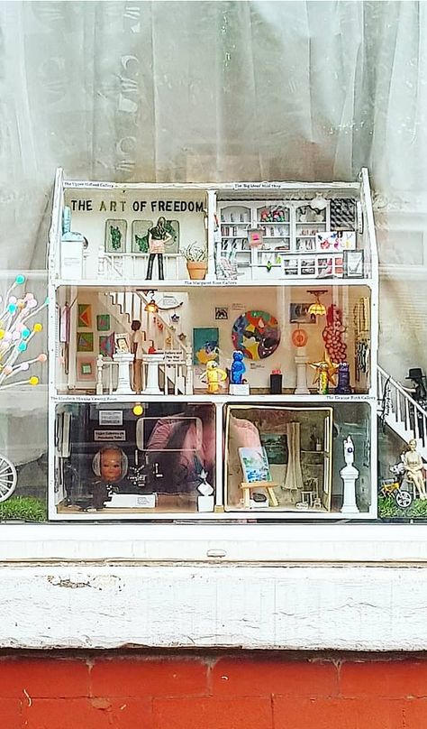 The Doll's House Art Gallery | Manchester Box Project, Art Library, Mental Wellbeing, House Art, The Doll, Book Nooks, Art Classroom, Free Art, Mini Art