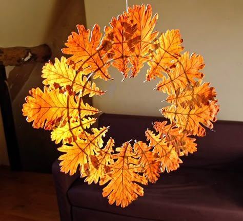 Gorgeous Leaf Crafts for Autumn and Thanksgiving. Check out these 20+ stunning leaf crafts and incorporate them in your Thanksgiving and Fall activities! Homemade Christmas Wreaths, Forest School Ideas, Autumn Leaves Craft, Natural Crafts, Frog Crafts, Simple Leaf, Leaf Crafts, Autumn Crafts, Forest School