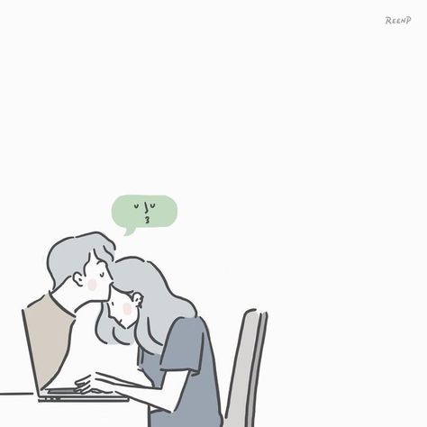 Long Distance Relationship Anime, Long Distance Relationship Pictures, Long Distance Relationship Drawings, Long Distance Relationship Art, Relationship Drawings, Relationship Cartoons, Dibujo Simple, Anime Muslim, Hijab Cartoon