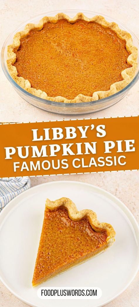 Enjoy this simple Libby's original pumpkin pie recipe, a timeless classic with the perfect blend of pumpkin and spices. This easy-to-follow dessert is a staple for fall gatherings. Libbys Pumpkin Pie Recipe For 2 Pies, Libby’s New Pumpkin Pie Recipe, Original Libby’s Pumpkin Pie, Basic Pumpkin Pie Recipe, Pumpkin Pie Recipe Easy Evaporated Milk, Pumpkin Pie Recipe Libbys, Recipes Using Libbys Pumpkin Pie Filling, Libby Pumpkin Pie Recipe, Libby’s New Fashioned Pumpkin Pie