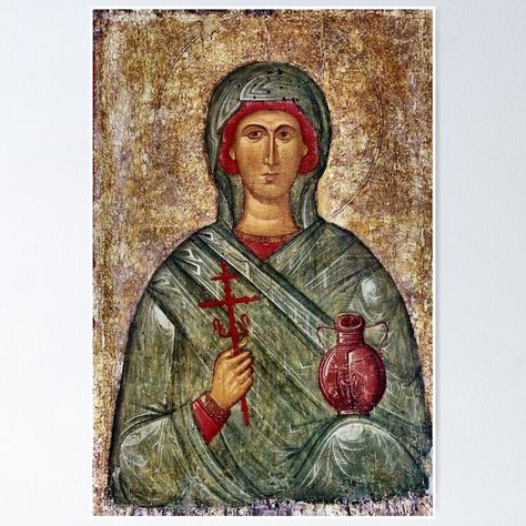 Get my art printed on awesome products. Support me at Redbubble #RBandME: https://www.redbubble.com/i/poster/St-Anastasia-of-Simium-by-OrthodoxLiving/162832219.LVTDI?asc=u Persecution Of Christians, St Anastasia, Rivers Of Living Water, Orthodox Christian Icons, Eastern Orthodox, Orthodox Christianity, Sacred Art, Sale Poster, Rome