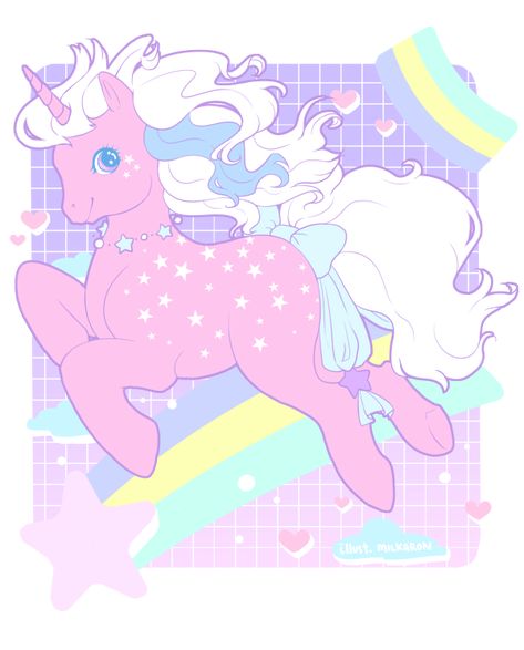 Chibi Horse Drawing, Fairy Kei Art, Milk Art, Fantasy Horses, Super Kawaii, Unicorn Art, My Little Pony Characters, Mlp Pony, My Little Pony Pictures