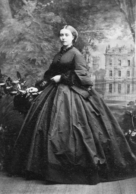 Victoria, Princess Royal of England, Crown Princess of Prussia, July 1861. | In the Swan's Shadow Victoria Princess Royal, Queen Victoria's Daughters, 1869 Fashion, Victoria's Children, Queen Victoria Children, Royal Closet, Victoria Reign, 1860s Fashion, Queen Victoria Family