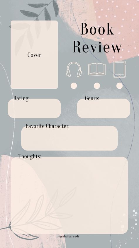 Cute girly aesthetic book review template for Instagram Wayward Emilia Hart, Template For Book Cover, Book Report Aesthetic, Book Review Instagram Story Template, Bookish Instagram Templates, Booklist Template, Reading Book Aesthetic Instagram Story, Bookstagram Book Review Template, Printable Book Review Template