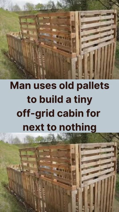 Diy Small Cabin Plans Off Grid, Cheap Housing Ideas, How To Live Off Grid, Pallet House Plans How To Build, Off Grid Cabin Ideas, Pallet Construction, Off Grid Kitchen, Pallet House Plans, Pallet Cabin