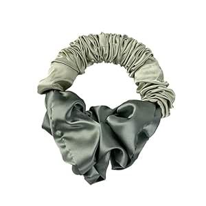 Generic Heatless Curling Silk Scrunchies for Women,Soft Elastic Satin Silk Scrunchies for Hair Sleep,Silky Satin Hair Ties,Sleepy,Styling Accessories,Silk Ponytail Holder 1Pc, Green Silk Ponytail, Heatless Curling, Silk Scrunchies, Heatless Curls, Styling Accessories, Ponytail Holder, Satin Silk, Ponytail Holders, Makeup Skin Care