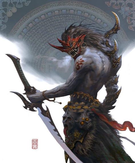 Fantasy Demigod Art, Oni Maske, Ronin Samurai, Arte Ninja, Samurai Artwork, 다크 판타지, Monster Concept Art, Samurai Art, 캐릭터 드로잉