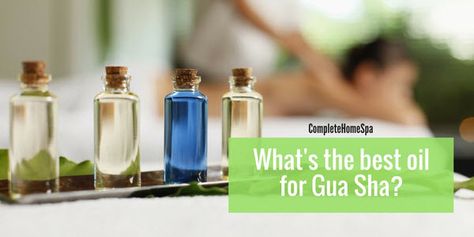 After discussing the benefits of gua sha, how to DIY it, and what the best tools are, it's time to talk about the best oil for gua sha. Gua Sha Oil Diy, Oil For Gua Sha, Gua Sha Oil, Massage Images, Best Body Oil, Natural Facial Mask, Shiatsu Massage Acupressure, Mask Recipes, Shiatsu Massage