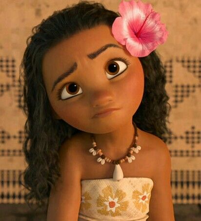 Little Moana Moana, Wall, Hair, Pink