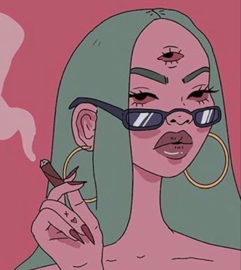 Smoke alien girl Alien Girl, Third Eye