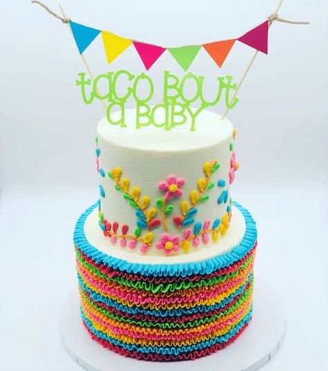 Piñata Gender Reveal Ideas, Valentina Tapatio Gender Reveal, Fiesta Gender Reveal Cake, Taco Baby Gender Reveal, Mexican Gender Reveal Cake, Taco About A Baby Cake, Hispanic Gender Reveal Ideas, Taco Baby Shower Cake, Taco Theme Gender Reveal