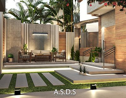 Beautiful Gardens Landscape, Roof Garden Design, Curved Wall, Antique Wall Decor, Revit Architecture, Patio Wall, Architecture Concept, Home Garden Design, Porch Garden