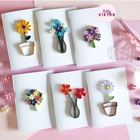 Quilling Art Ideas, Project File Decoration Ideas, Beginner Quilling, Teknik Quilling, Quilling Candle Holder, Quiling Paper Art, Quilling Images, Paper Origami Flowers, Diy Quilling Crafts