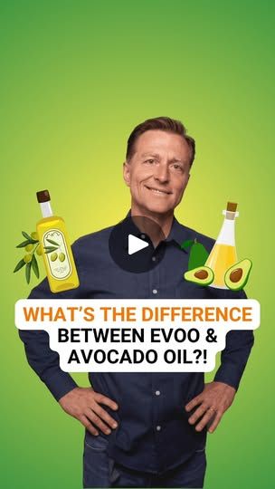 361K views · 7.1K reactions | Is there a big difference between EVOO and avocado oil? #drberg #health #evoo #healthyeating #avocadooil #avocado #keto | Dr. Eric Berg Avocado Keto, Dr Eric Berg, Eric Berg, Dr Berg, Health Info, Alternative Medicine, Avocado Oil, Healthy Cooking, Best Foods