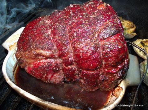 Slow Smoked Sirloin Tip Roast pellet grill recipe BBQ smoker Sirloin Tip Roast Smoker, Smoked Sirloin Roast, Smoked Sirloin Tip Roast, Sirloin Roast Recipes, Tip Roast, Sirloin Tip Roast, Sirloin Roast, Date Night Dinner, Sirloin Tips