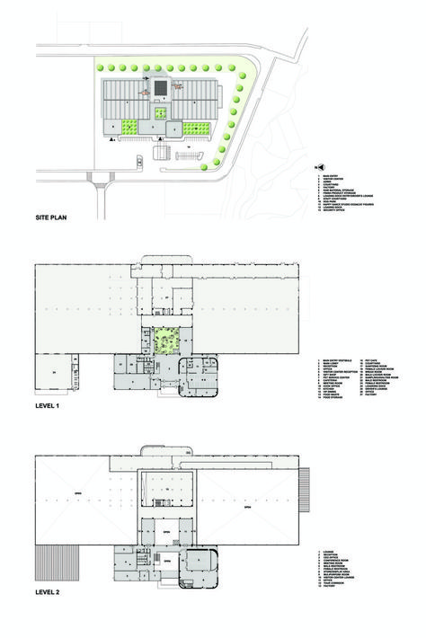 Gallery of Harim Pet Food Factory & Visitor's Center / The Beck Group - 1 Food Factory Design, Factory Plan, Cafe Floor, Cafe Floor Plan, Square Floor Plans, Condo Floor Plans, Floor Plan With Dimensions, Country Floor Plans, Large Floor Plans