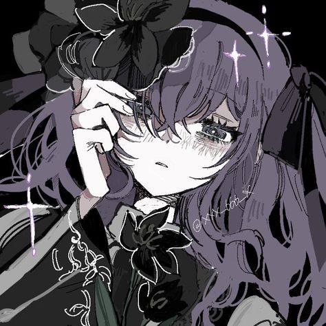 Asahina Mafuyu, Purple, Hair, Anime, Clothes, Black, Art