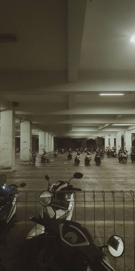 Parkiran Motor, Bike Motor, Motor Cycle, Parking Lot, Malang, Basement, Indonesia, Bike, Instagram