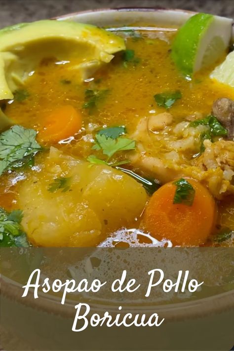 Puerto Rican Soup, Puerto Rican Chicken Soup, Puerto Rican Chicken Stew, Dark Meat Chicken, Healthy Hearty Soup, Sancocho Recipe, Cooking Ham, Puerto Rican Chicken, Sofrito Recipe