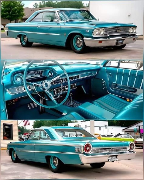 1963 Ford Galaxie 1964 Ford Galaxie 500, 1963 Ford Galaxie, Automobile Advertising, Old Vintage Cars, Ford Galaxie 500, Futuristic Motorcycle, 1964 Ford, Ford Galaxie, American Classic Cars