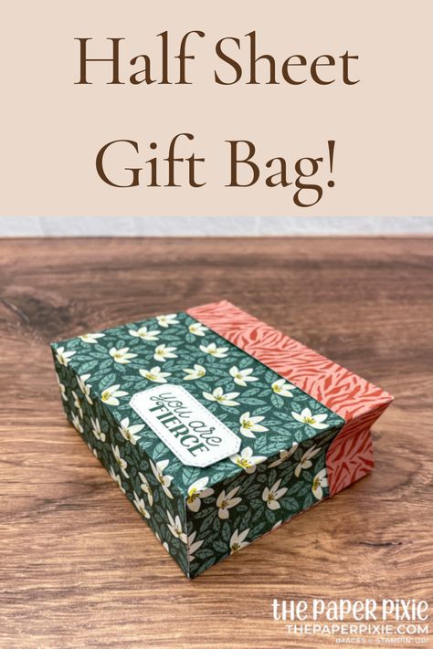 Paper Containers Diy Gift Boxes, Gift Bags Diy Paper Box Templates, Small Paper Craft Gifts, Paper Gift Bag Template, Paper Bag Diy How To Make, How To Make A Gift Bag Out Of Paper, Diy Gift Bags From Wrapping Paper, Diy Gift Bags Paper, Diy Gift Bags