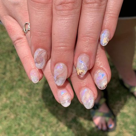 Love these opal nails ✨ #nailsofig #nailinspo #nailsofinstagram #nails #opal #opalnails #nailsonfleek💅 Nails Opal, Opal Nails, Nails On Fleek, Nail Inspo, Opal, Nails, Beauty