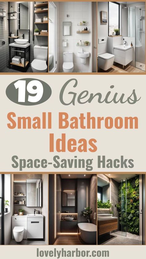 19 Genius Small Bathroom Ideas: Space-Saving Hacks 2 Tiny Bathroom Storage, Small Space Bathroom Design, Diy Towel Rack, Jungle Bedroom, Bathroom Storage Hacks, Space Saving Hacks, Space Saving Bathroom, Small Space Bathroom, Small Bathroom Organization