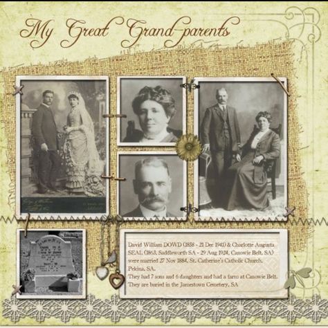 Ancestry Scrapbooking Layouts, Heritage Scrapbooking Layouts, House Scrapbook, Ancestry Scrapbooking, Family Tree Book, Heritage Scrapbook Pages, Family Scrapbook Layouts, Family History Projects, Genealogy Scrapbooking